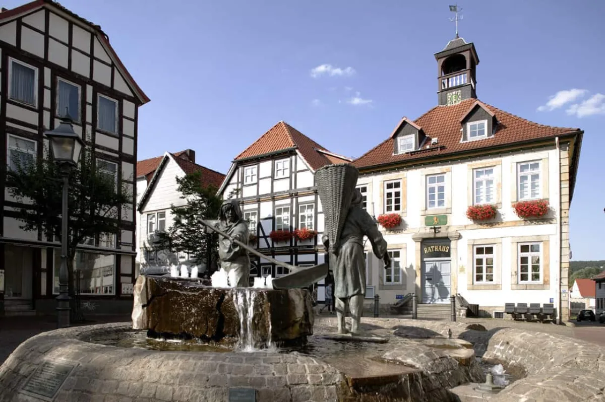Immobilien Bad Münder — Luftaufnahme