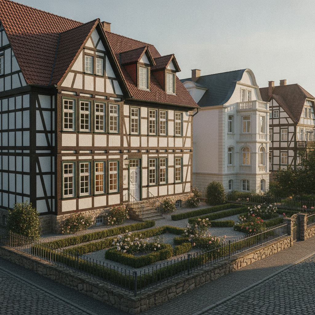 Elegantes Fachwerkhaus mit Garten in Bad Pyrmonts Kernstadt