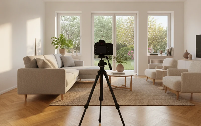 Professionelles Fotoshooting — hochwertiges Interiorfoto für Immobilienvermarktung